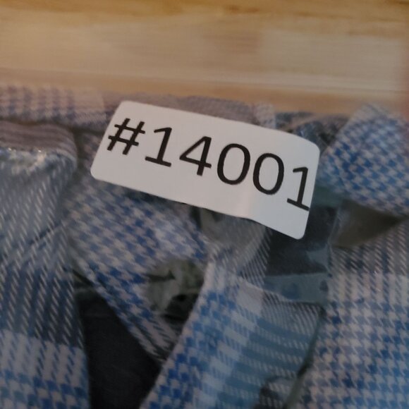 Hurley Shirt Mens Large Blue Plaid Long Sleeve Button Up - Picture 8 of 8